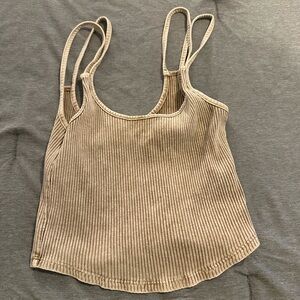 Mustard Seed Ribbed Beige Camisole
